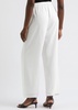 Straight-leg silk-georgette trousers