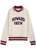 Crew embroidered cotton sweatshirt