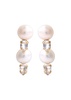 Faux pearl stud earrings