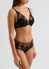 Intrigue tulle padded underwired bra