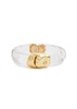 Molten 14kt gold-plated and Lucite bracelet 