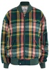 Bernardo tartan wool-blend bomber jacket