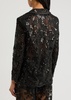 Judith embellished sheer tulle blazer