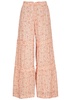 Emmaline printed chiffon trousers