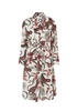 Soleia printed cotton robe