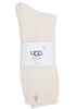 Ribbed cotton-blend socks