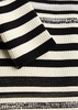 Elena striped ribbed-knit top 