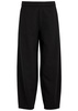 Tapered-leg jersey trousers