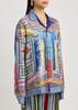 Le Temple printed silk shirt