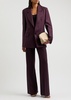 Alina flared-leg twill trousers 