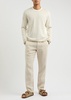 Harvey panelled cotton jumper 