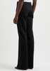 Flared-leg stretch-jersey trousers 