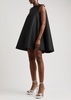 Melody flared taffeta mini dress