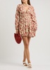 Keep You floral-print cotton mini dress 