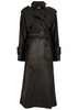 Rennie leather trench coat 