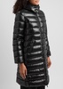 Moka quilted shell coat