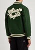 Logo-appliquéd padded felt varsity jacket