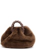 Bombon shearling cross-body bag