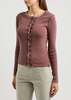 Its On ribbed stretch-cotton cardigan