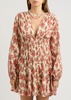 Keep You floral-print cotton mini dress 