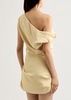 Remmy one-shoulder gathered mini dress