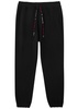 Orb-embroidered cotton sweatpants 