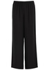 Wide-leg silk-georgette trousers