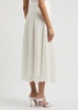 Vintry broderie anglaise cotton midi skirt