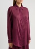 Cotton-blend voile shirt