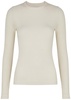 Bina ribbed stretch-jersey top 