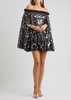 Shooting Stars off-the-shoulder embellished tulle mini dress