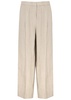 Wide-leg linen trousers