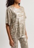 Wavy sequin top 