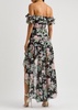 Paradise Garden floral-print chiffon dress