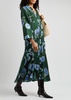 Big Garden printed silk midi dress