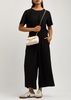 Pleated wide-leg jumpsuit