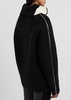 Suitcase panelled wool-blend jumper