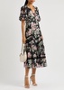 Paradise Garden Sonata floral-print chiffon midi dress