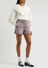 Cindy checked cotton shorts