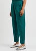 Tapered-leg linen trousers 