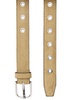 Eyelet-embellished suede belt 