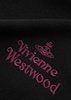 Logo-embroidered wool scarf