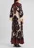 Magnifico printed silk-satin maxi dress