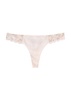 Singuliere embroidered tulle thong 