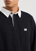 Cypher striped wool polo jumper 