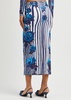 Flower Body Morphing stretch-jersey midi skirt 