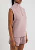 Magnolia half-zip stretch-jersey vest