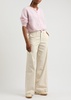 Sofie wide-leg stretch-cotton chinos 