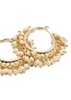 Rugiada faux-pearl and crystal embellished hoop earrings