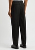 Straight-leg woven trousers